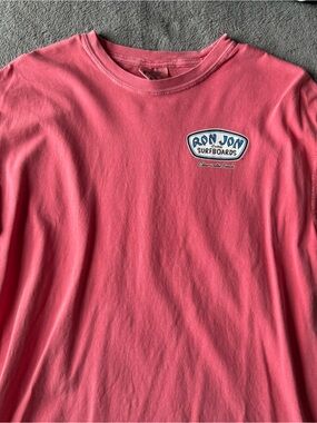 Ron Jon Coral Pink Surf Logo Tee